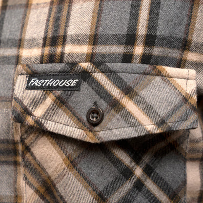 Fasthouse Saturday Night Special Flannel Shirt - Youth - Beige