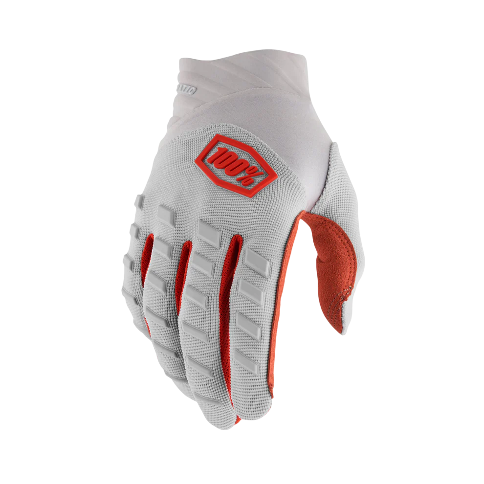 100% Airmatic Glove - Silver