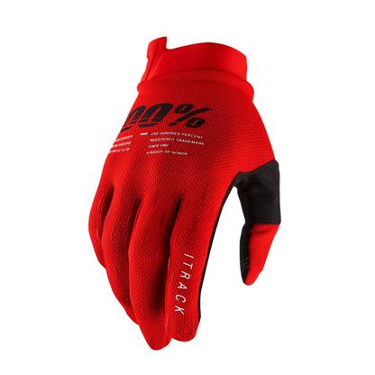 100% iTrack Glove - Red - Prior Season