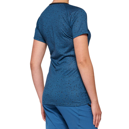 100% Airmatic Short Sleeve MTB Jersey - Womens - Slate Blue
