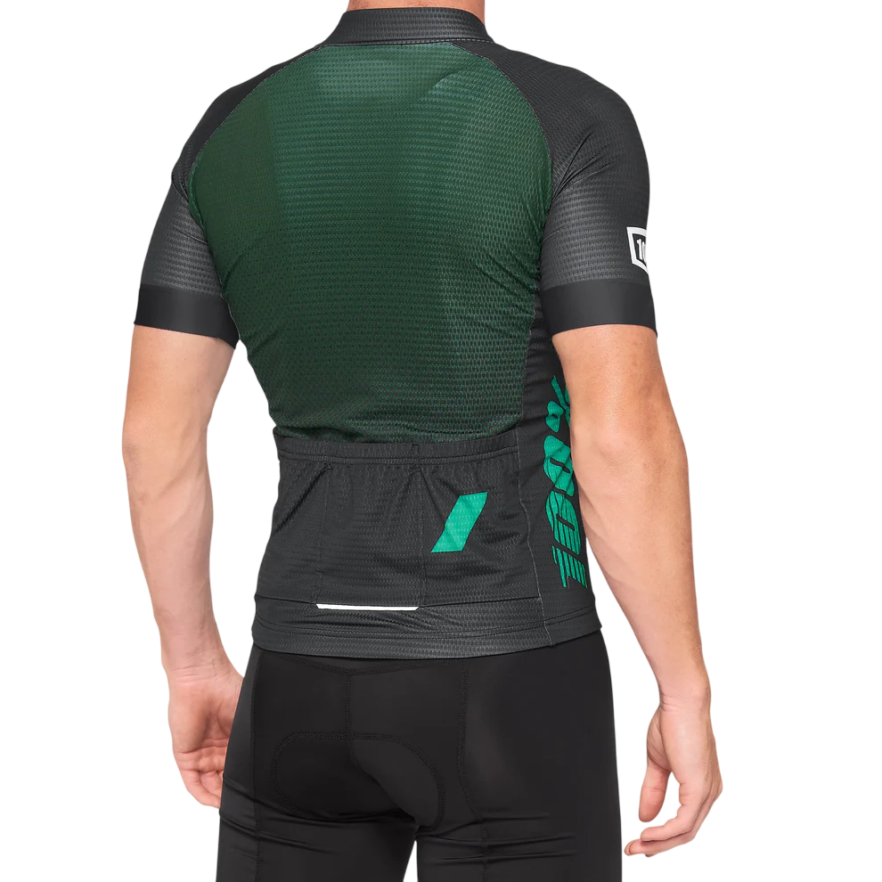 100% Exceeda Short Sleeve MTB Jersey - Teal-Black