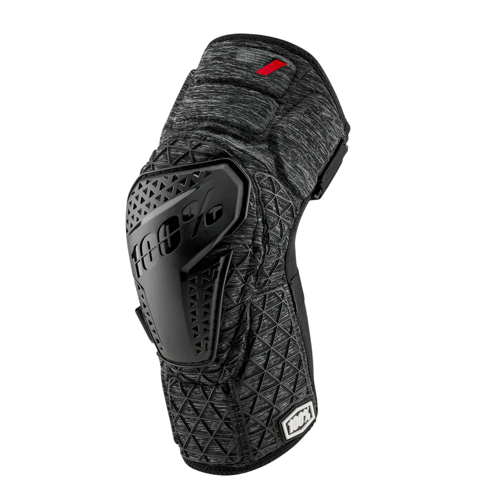 100% Surpass Knee Guard - Heather Gray-Black