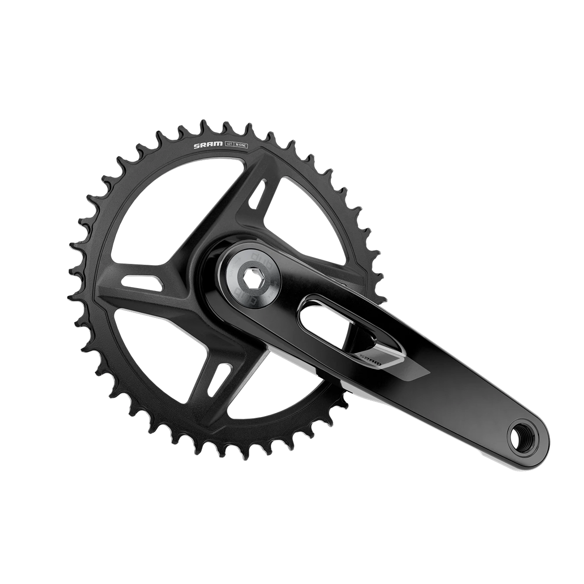 SRAM Rival XPLR E1 DUB Wide 12 Spd Crankset - Black