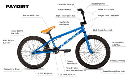 Eastern Paydirt 20" BMX - White