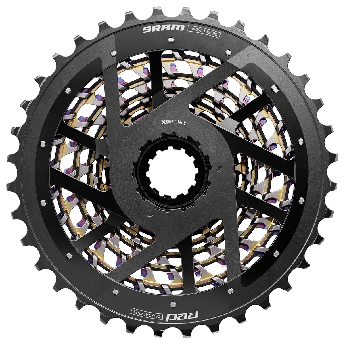 SRAM XG-1290 E1 12 Spd Cassette - Rainbow