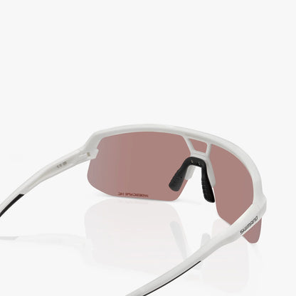 Shimano Twinspark 2 Sunglasses - White - Ridescape High Contrast Lens