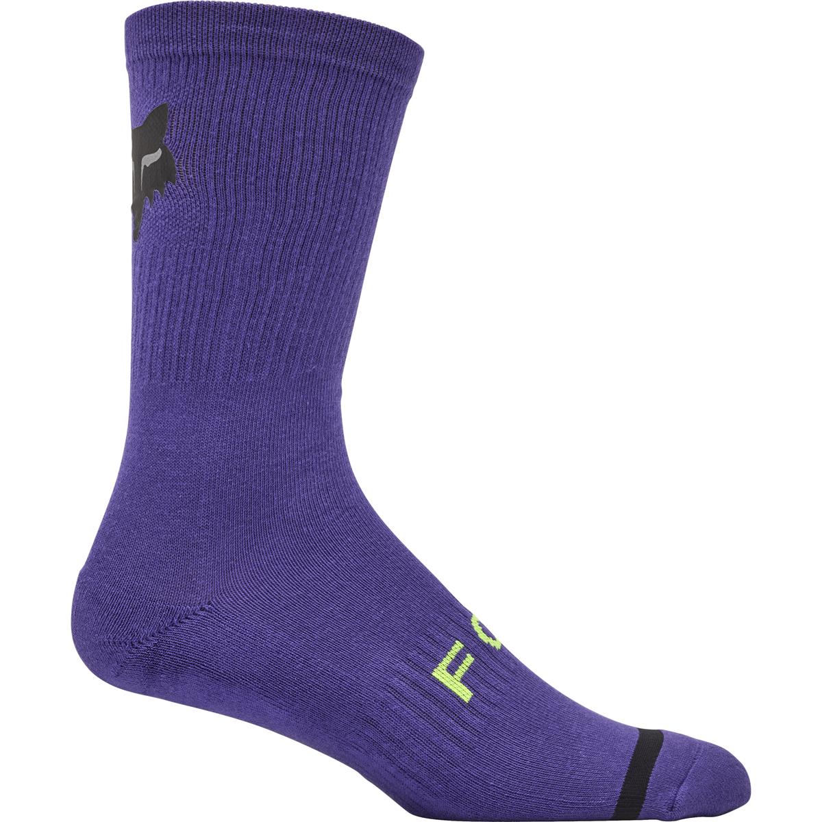 Fox Racing 8" Defend Sock - Lunar - Grape