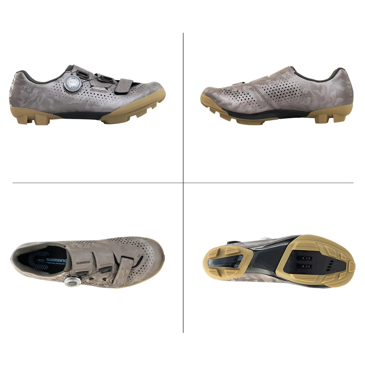 Shimano RX600 SPD Gravel Shoe - Womens - Sand Beige