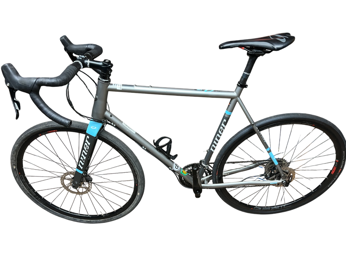 NINER RLT Steel Road Bike - 3-Star Rival - Demo3 - Gray-Blue