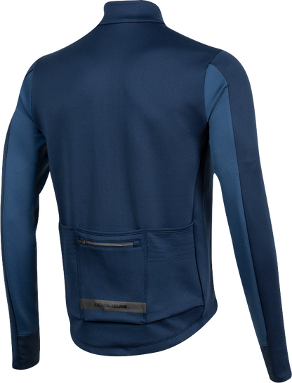 Pearl Izumi Interval Thermal Long Sleeve Road Jersey - Navy-Dark Denim