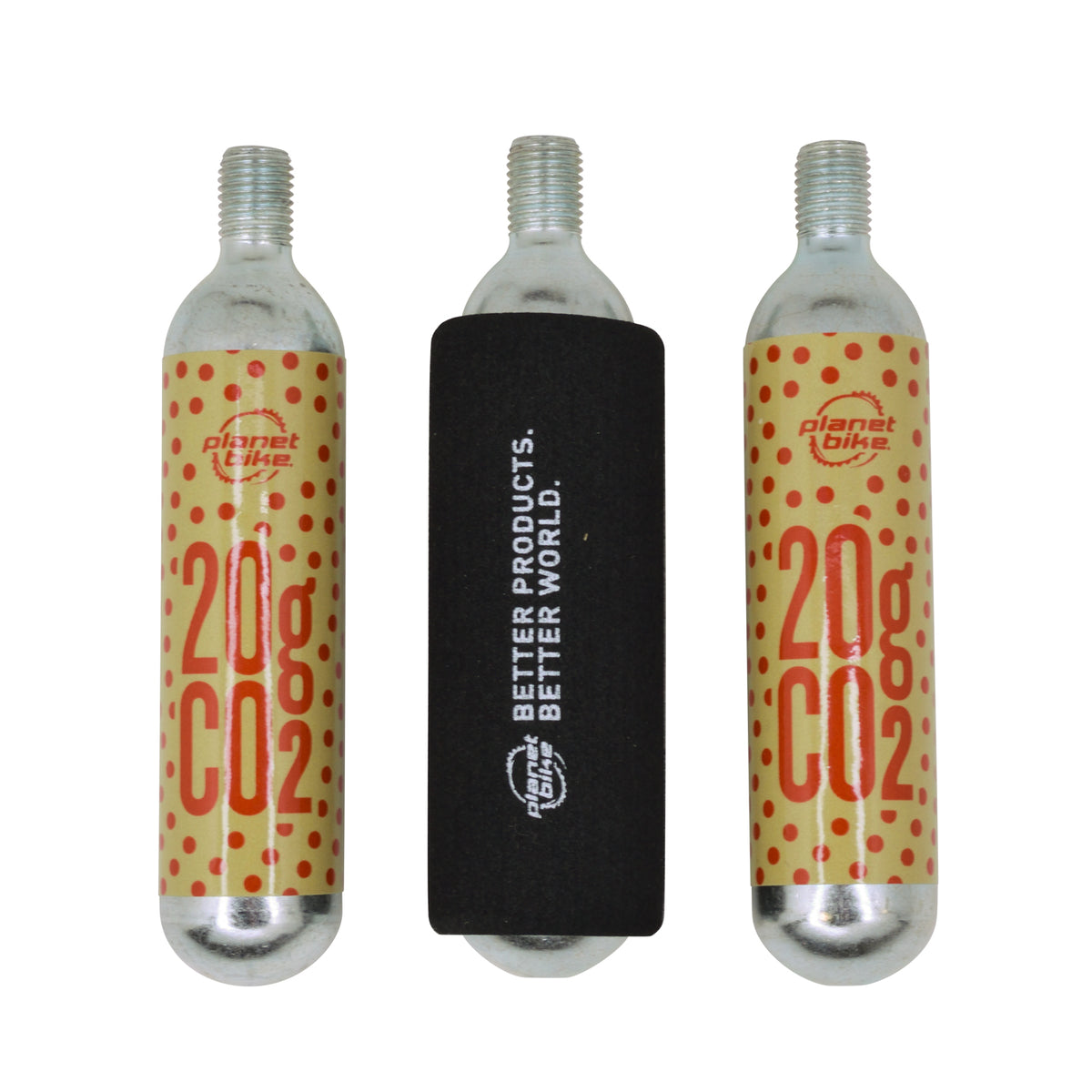 Planet bike 20g Threaded CO2 Cartridge - 3 pack