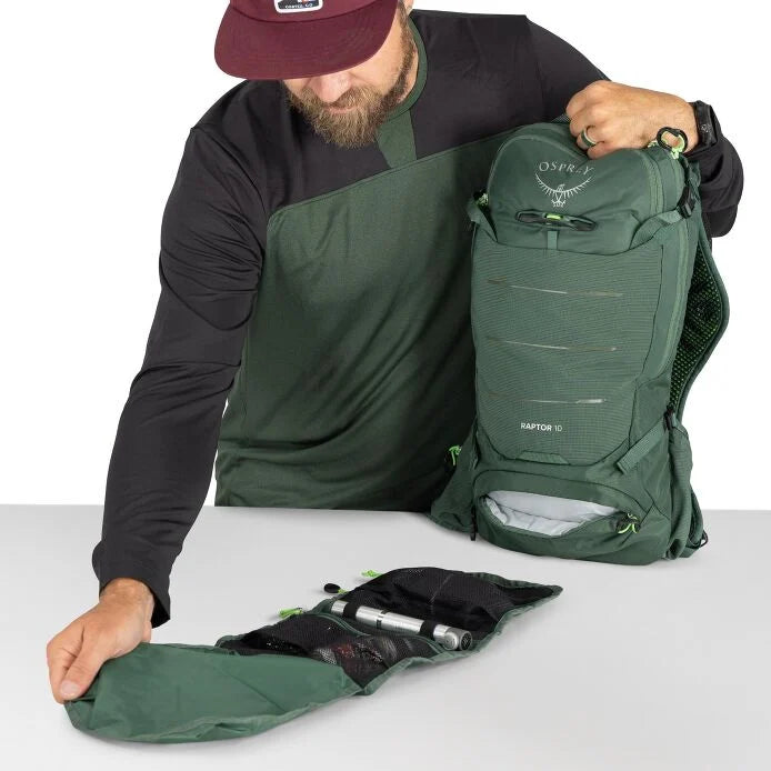 Osprey Raptor 10 Hydration Backpack - Tundra Green