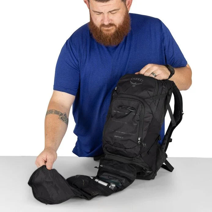Osprey Raptor 14 Hydration Backpack - Extended Fit - Black