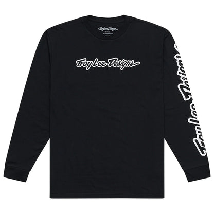 Troy Lee Designs Signature Long Sleeve Tee - Black