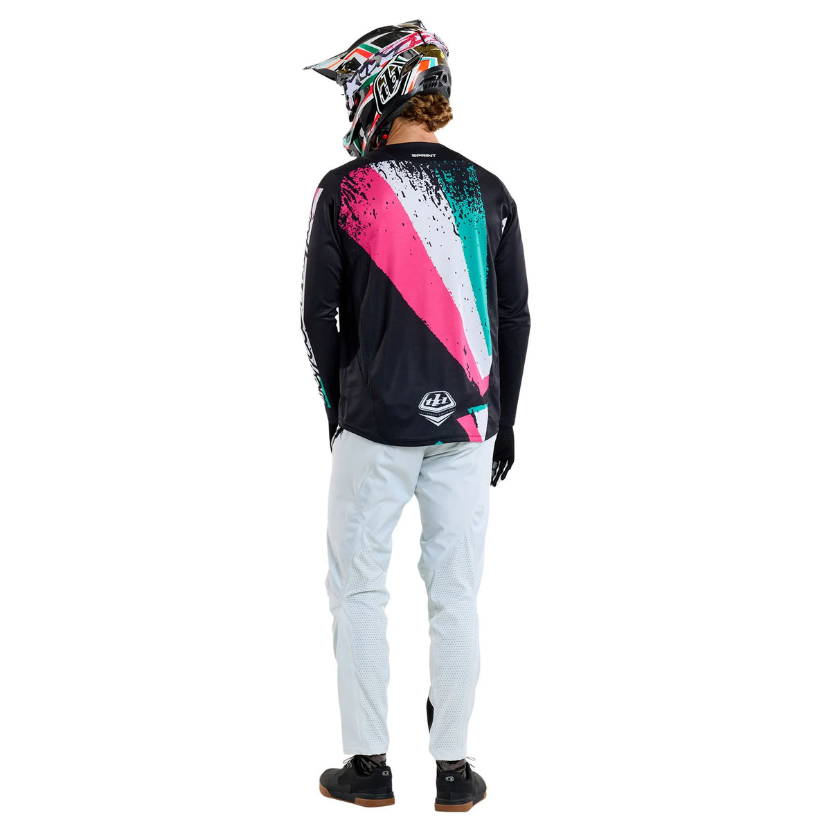 Troy Lee Designs Sprint Long Sleeve MTB Jersey - Full Pull - Black