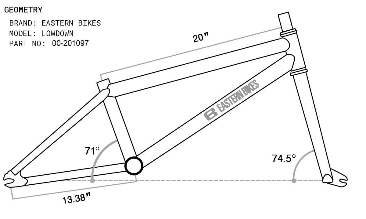 Eastern Lowdown 20" BMX - Blue - Blem