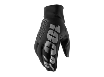 100% Hydromatic Brisker Winter MTB Glove - Black Black Large 