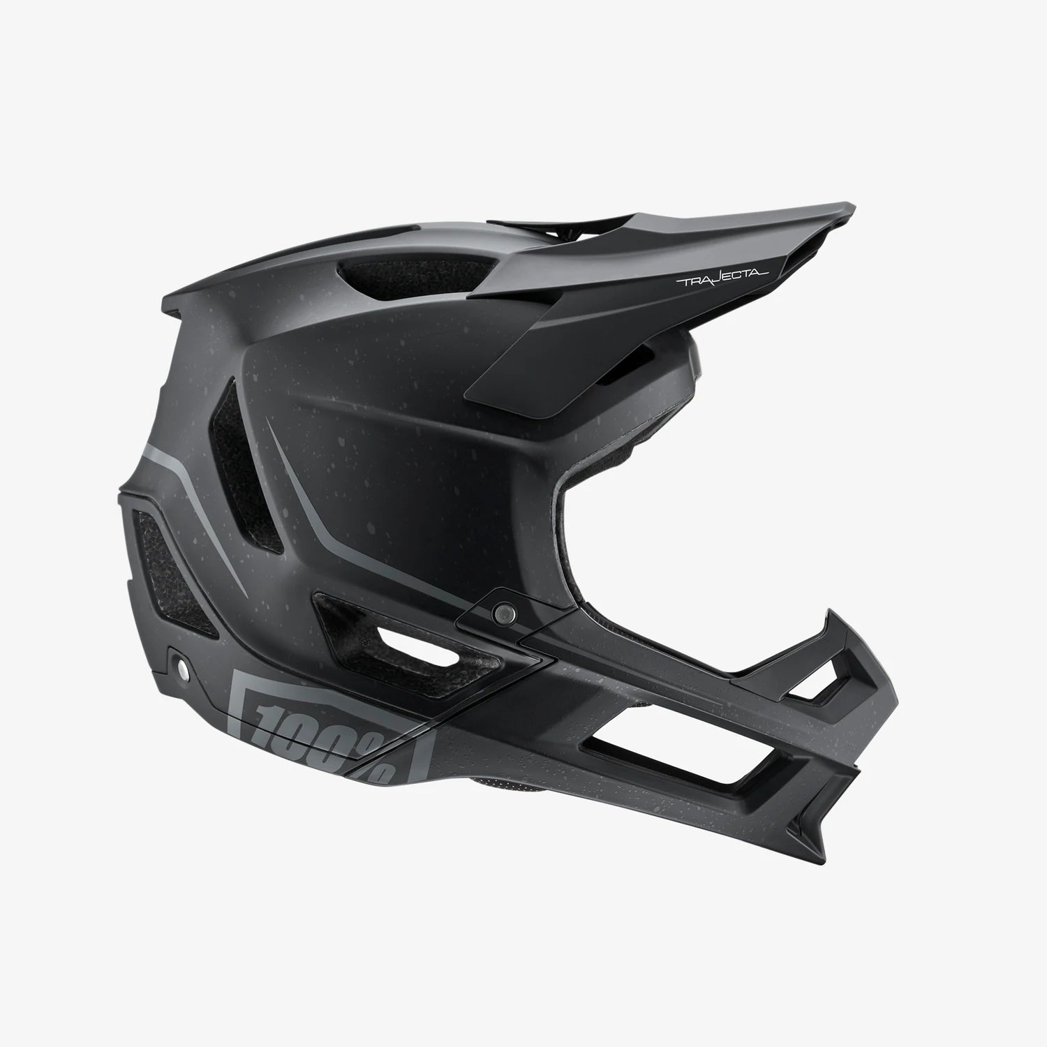 100% Trajecta Full Face Helmet - Black - 2021 Black Large 