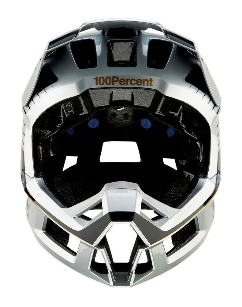 100% Trajecta Helmet - With Fidlock - Ranelagh Silver - 2022