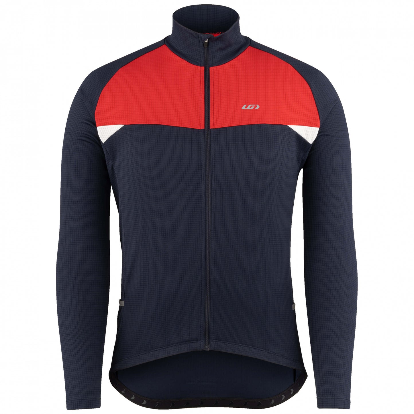 Louis Garneau Peloton Short Sleeve Road Jersey - Black-Navy-Red