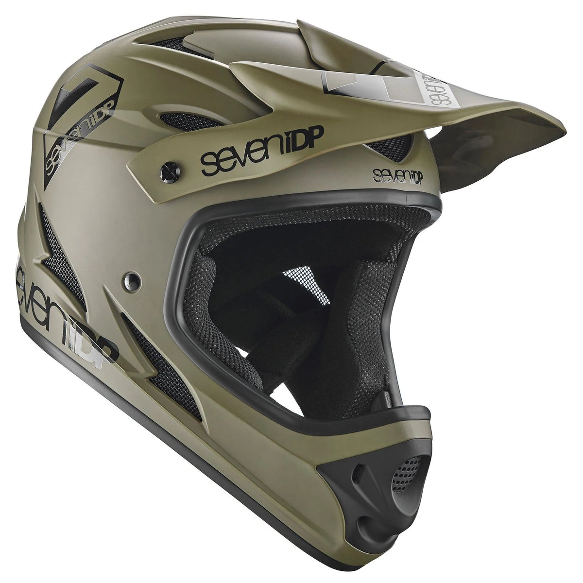 7 iDP M1 Full Face Helmet - Youth - Army Green