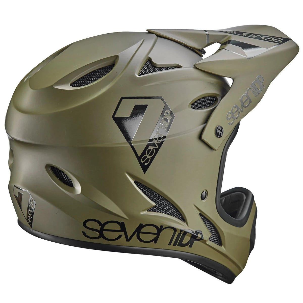 7 iDP M1 Full Face Helmet - Youth - Army Green