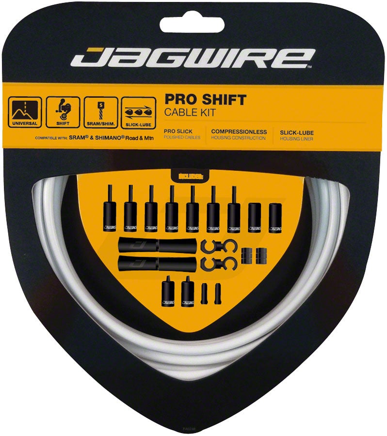 Jagwire 2x Pro Shift Kit - White White  