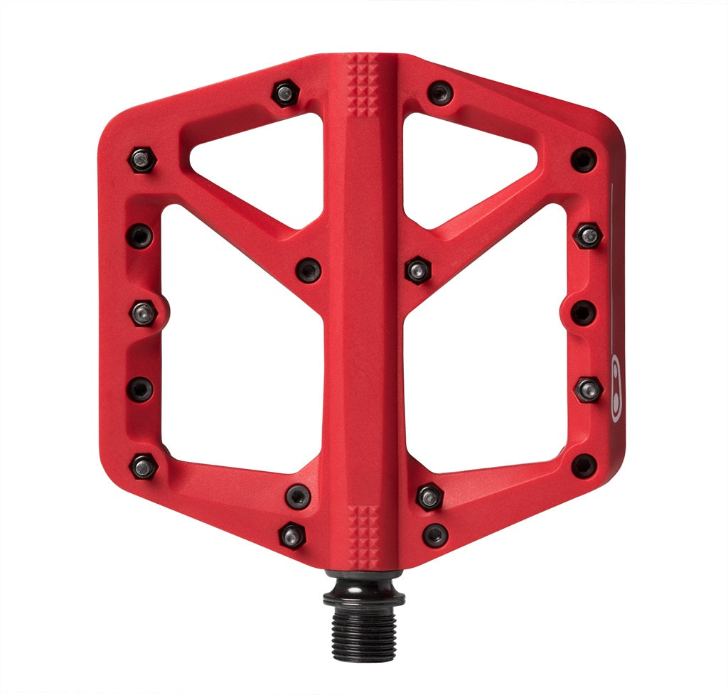 Crank Brothers Stamp 1 Platform Pedals - Red Red Small 