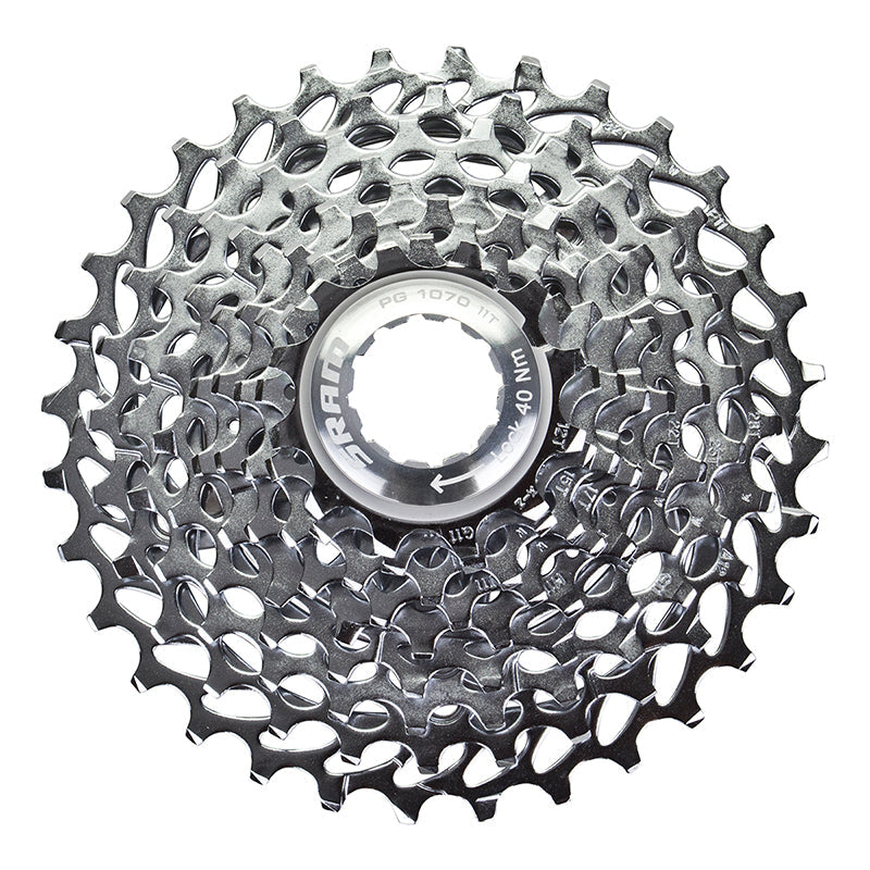 SRAM PG1070 10 Spd MTB Cassette Silver 11-32t 
