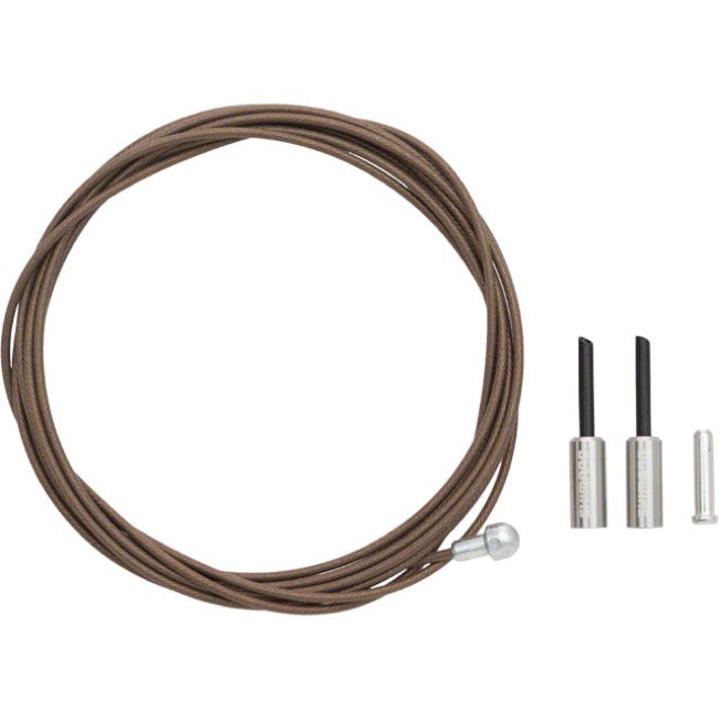 Shimano Dura-Ace 9000 Polymer Coated Stainless Brake Cable - Silver Silver 2000mm 1.6mm