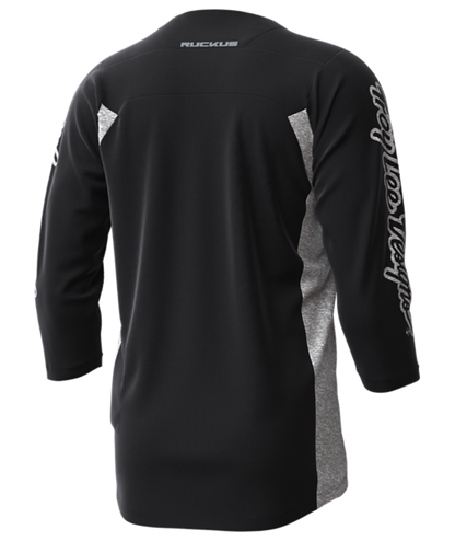 Troy Lee Designs Ruckus 3/4 Sleeve MTB Jersey - Bars - Black-Off White - 2023