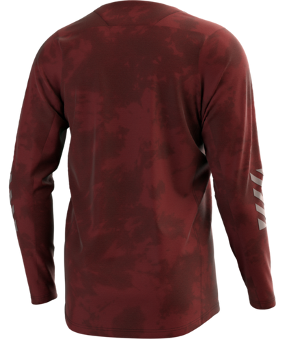 Troy Lee Designs Skyline Chill Long Sleeve MTB Jersey - Tie Dye Wine - 2023