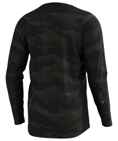 Troy Lee Designs Skyline Chill Long Sleeve MTB Jersey - Hideout Black - 2023