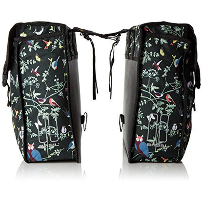 Basil Wanderlust Double Pannier Bag - Charcoal