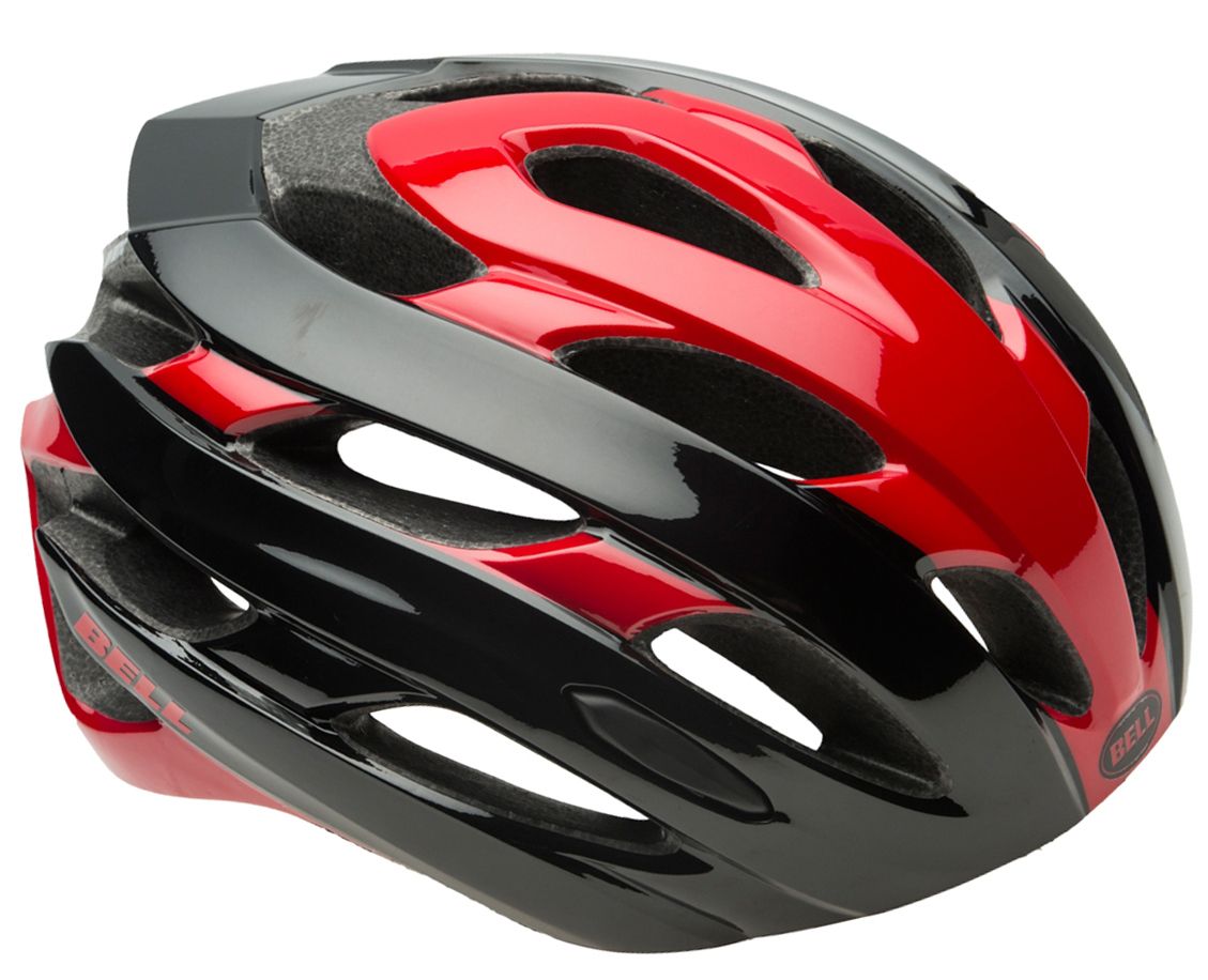 Bell Event Road Cycling Helmet - Red-Black Roadblock Red - Black Roadblock Small 