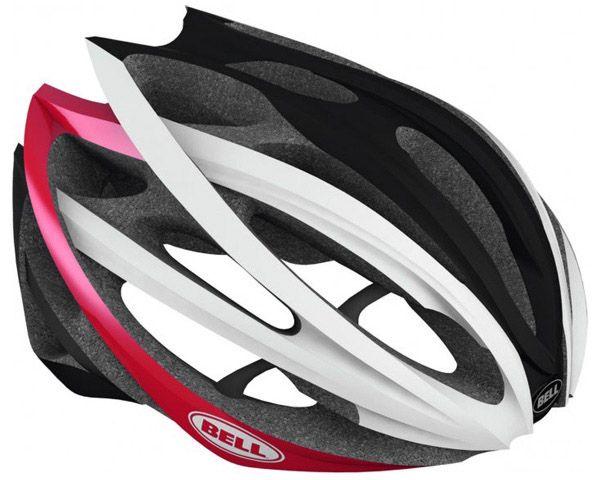Bell Gage Road Helmet - White-Red-Black Split White - Red - Black Split Medium 