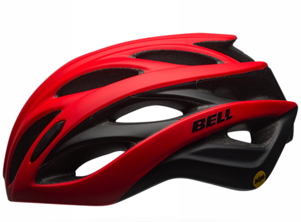 Bell Overdrive MIPS Road Helmet - Matt Red-Black Matt Red - Black Small 