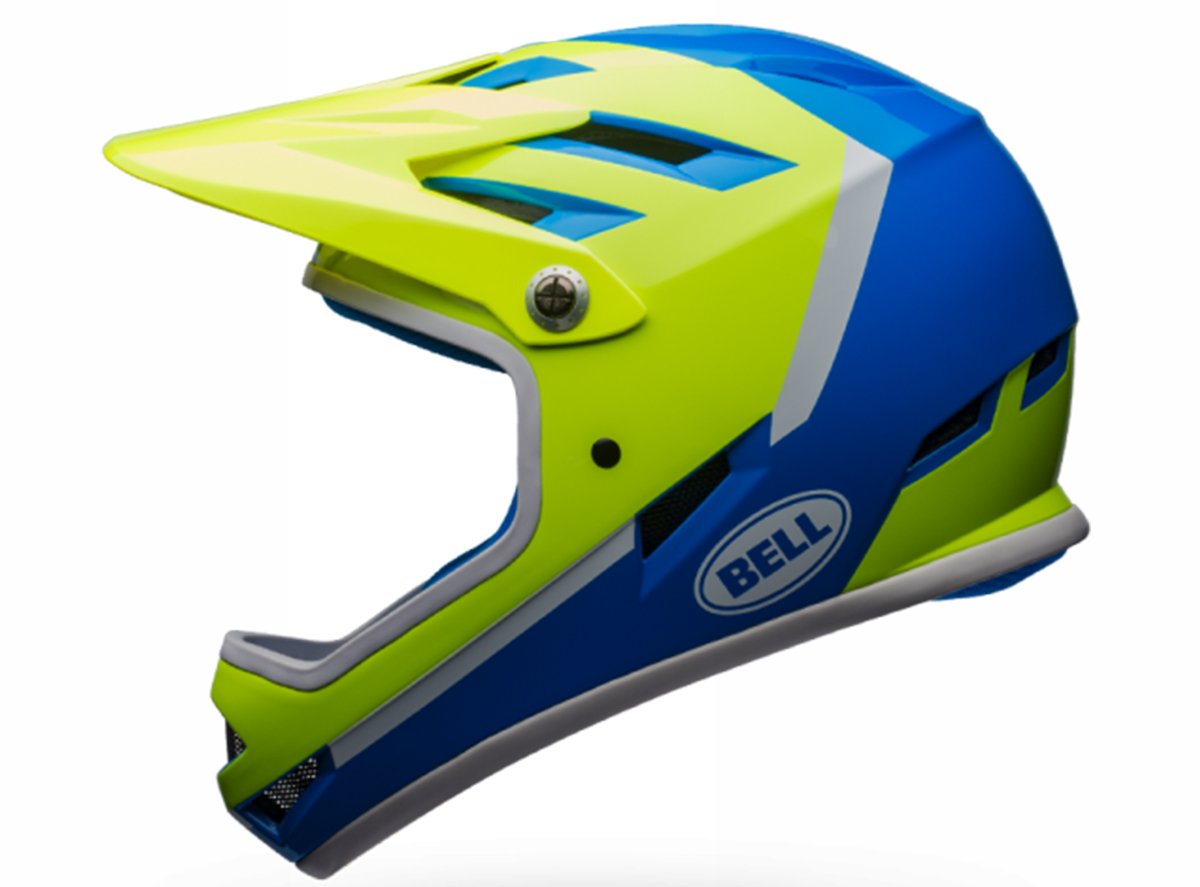 Bell Sanction Full Face Helmet - Blue-Retina Sear Blue - Retina Sear Small 