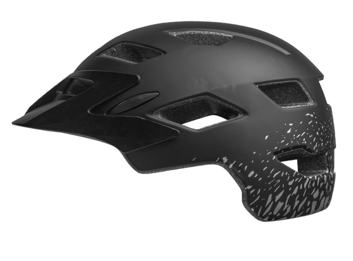 Bell Sidetrack Youth Helmet - Matt Black-Silver Fragments Matt Black - Silver Fragments One Size 