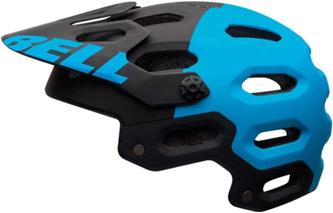 Bell Super 2 MTB Helmet - Black-Blue Aggression Black - Blue Aggression Large 