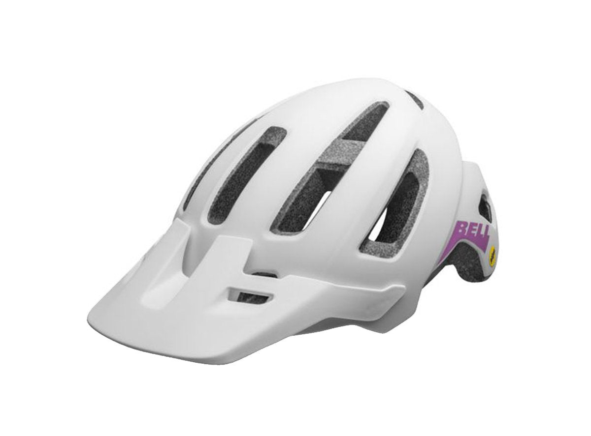 Bell Nomad Jr. MIPS MTB Helmet - Matt White-Purple - 2020 Matt White - Purple One Size 52-57 cm
