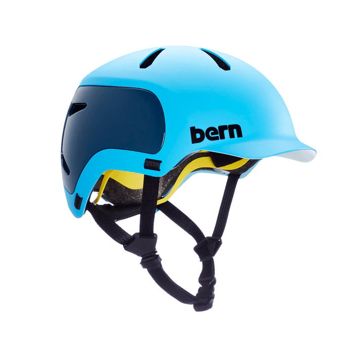 Bern Watts 2.0 Helmet - Matt Ocean Blue Matt Ocean Blue Small 