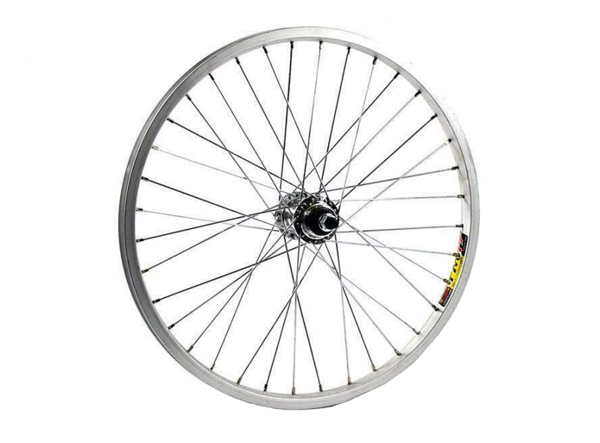 CBO Generic 14" x 1.75" Steel BMX Wheel - Front - Silver Silver 14" - 3/8" - Bolt On 