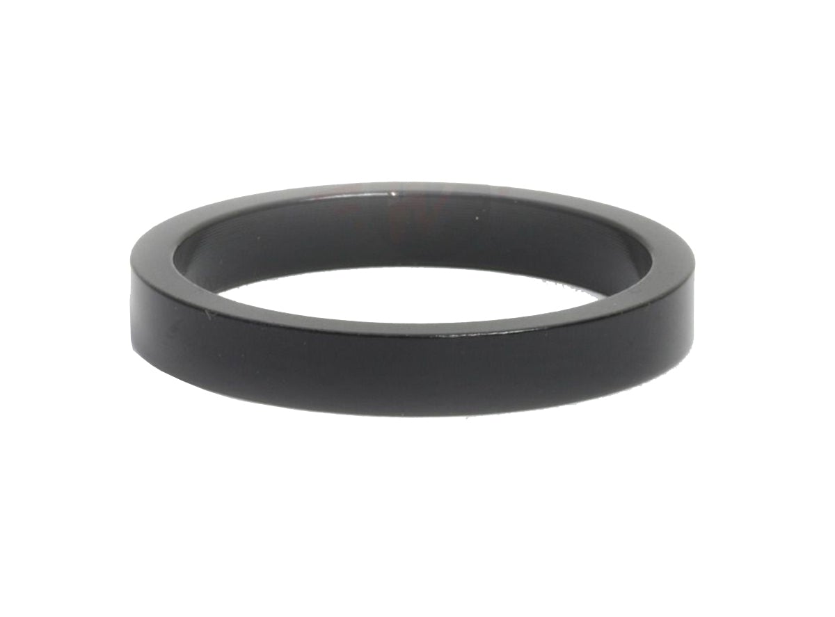 CBO Generic Aluminum Headset Spacer - 1.1/8" x 5mm - Black Black 1.1/8" 