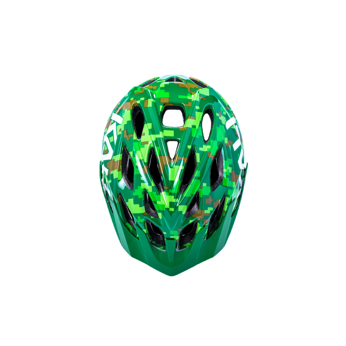 Kali Protectives Chakra MTB Helmet - Youth - Pixel Gloss Green