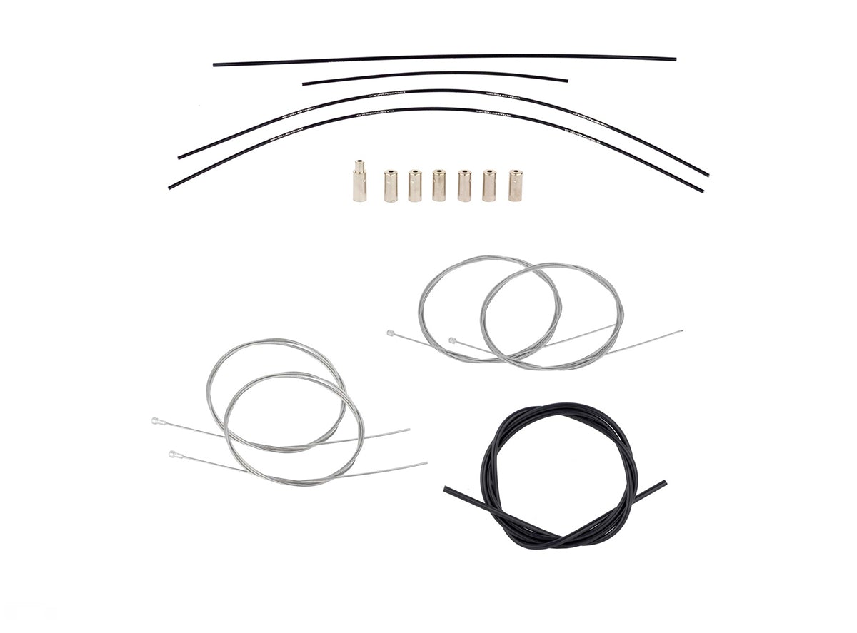 Campagnolo Ultra-Shift Ergo Lever Cable Set - Black Black  