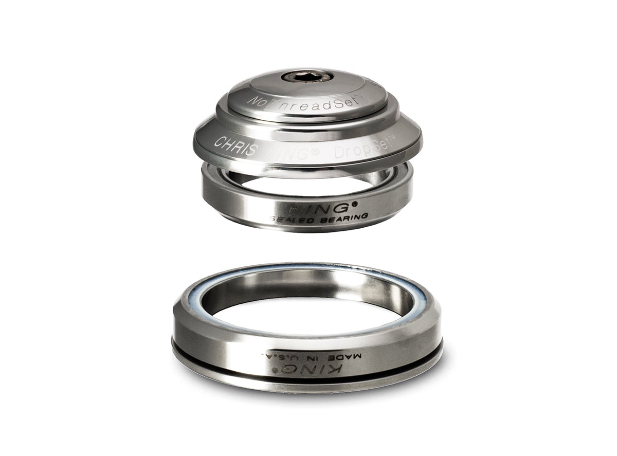 Chris King DropSet 3 Integrated Headset - Silver Silver 1.1/8" - 1.5" Tapered 