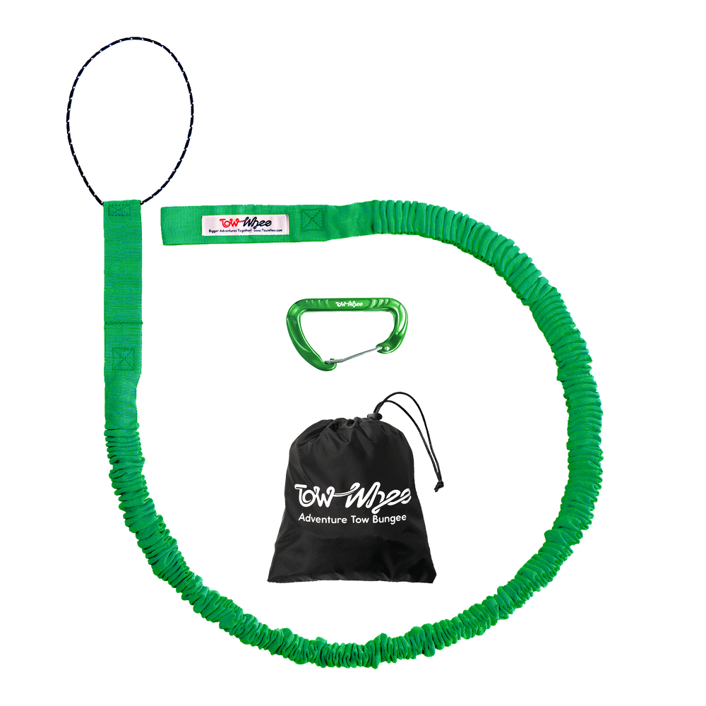 TowWhee Connect Adventure Tow Strap - Standard/Adult/E-Bike Tune - Green Green  