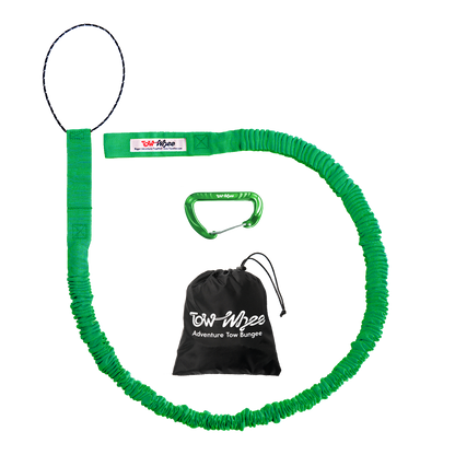 TowWhee Connect Adventure Tow Strap - Standard/Adult/E-Bike Tune - Green Green  