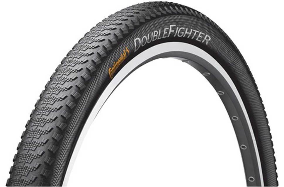 Continental Double Fighter III 26" Wire MTB Tire - Black Black 1.9" 